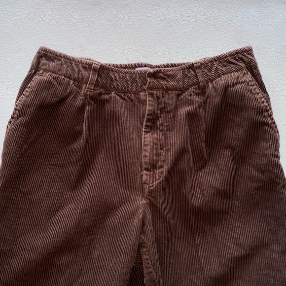 John Blair Wide Leg Relaxed Fit Brown Corduroy Pants | Size 34 M - Picture 6 of 13